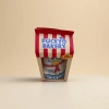 Red and white striped packaging box, chef duck plush doll, cute kitchen-themed decorative gift box details Picture